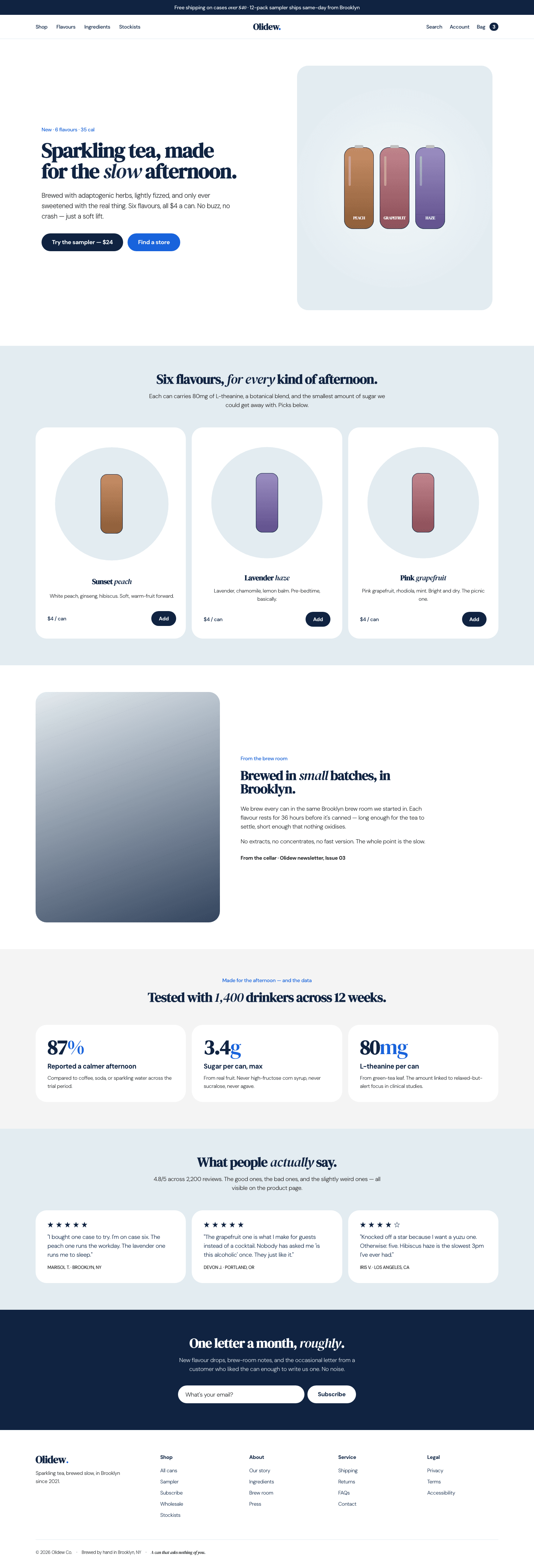 Lifestyle F&B (Chamberlain Coffee) — AI-built sample