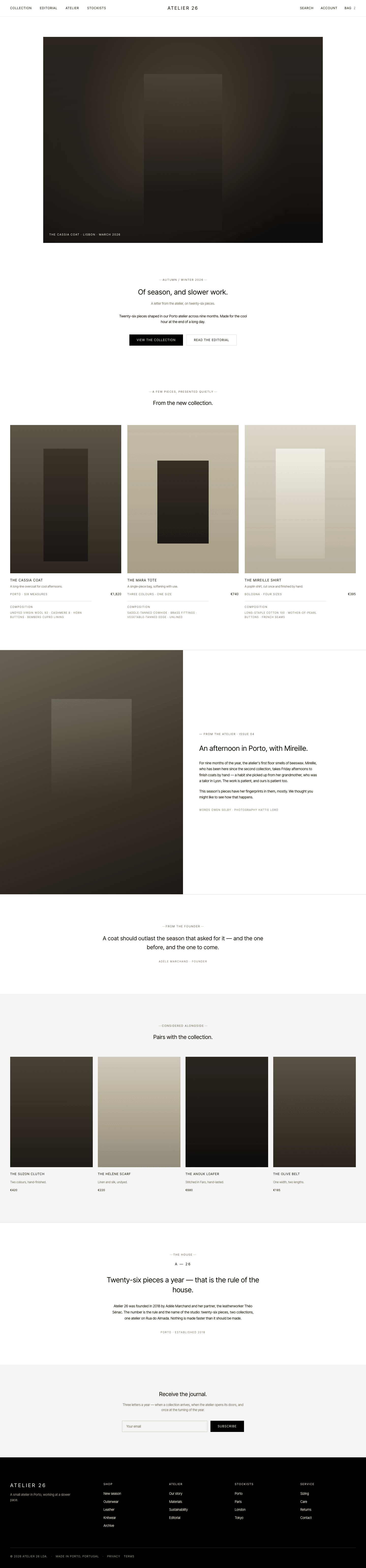 Minimalist (The Row) — AI-built sample