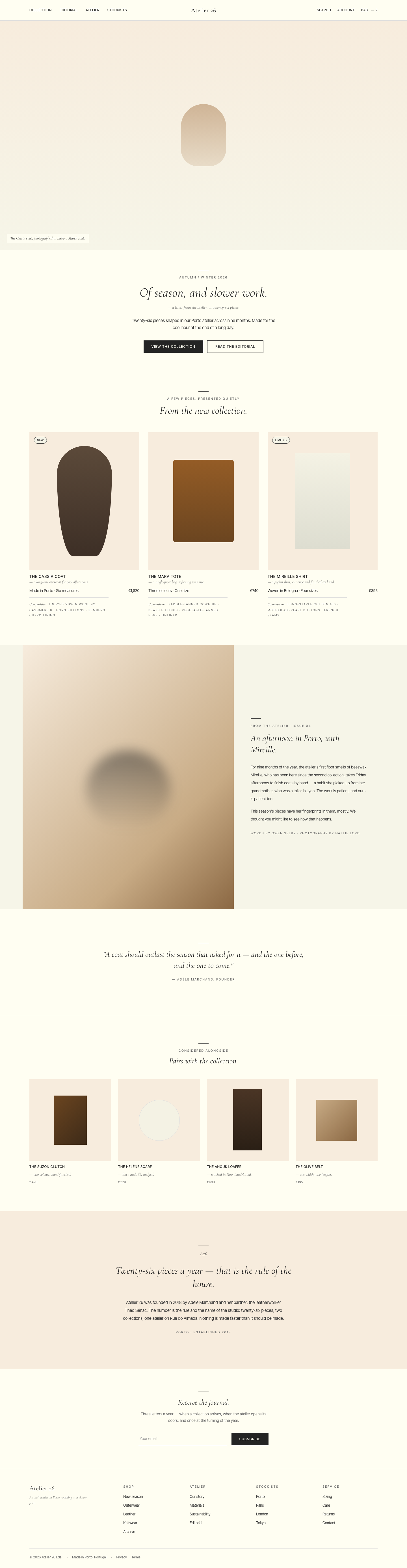 Apothecary Quiet (Aesop) — AI-built sample