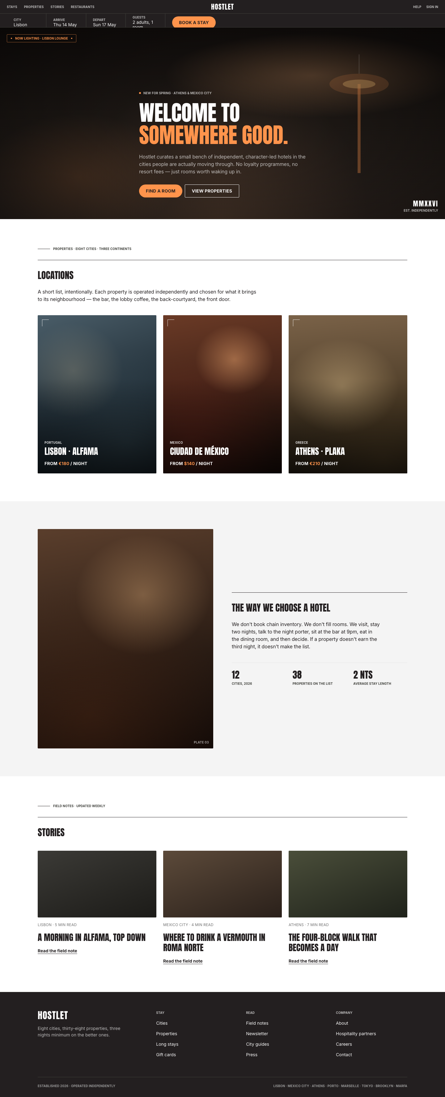 Boutique Hospitality (Ace Hotel) — AI-built sample