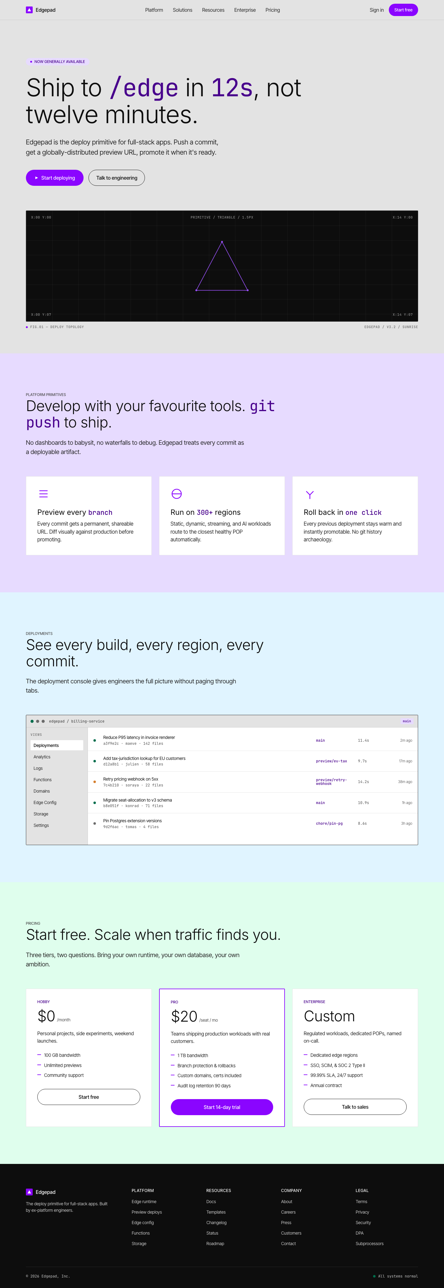 Clean Devtools (Render) — AI-built sample