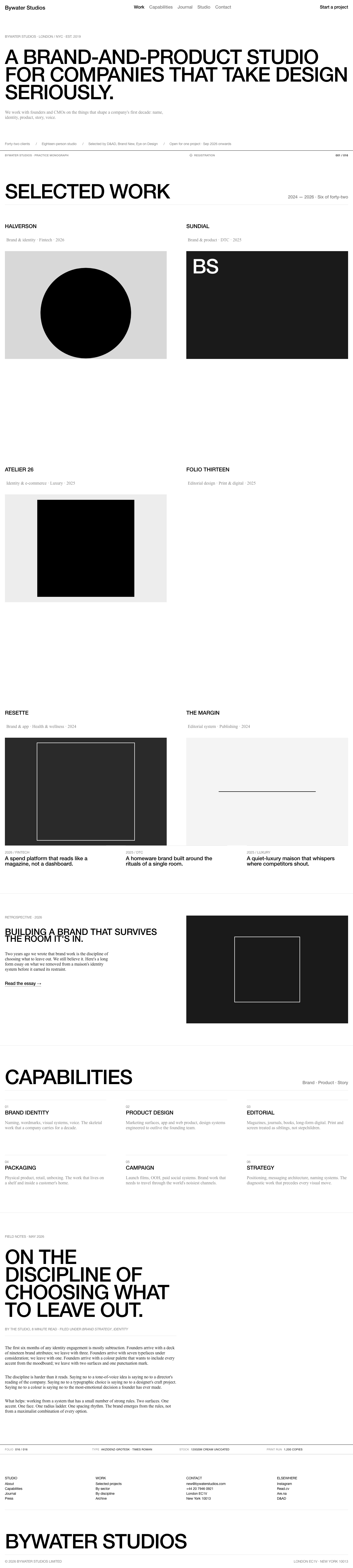 Editorial Agency (2x4) — AI-built sample
