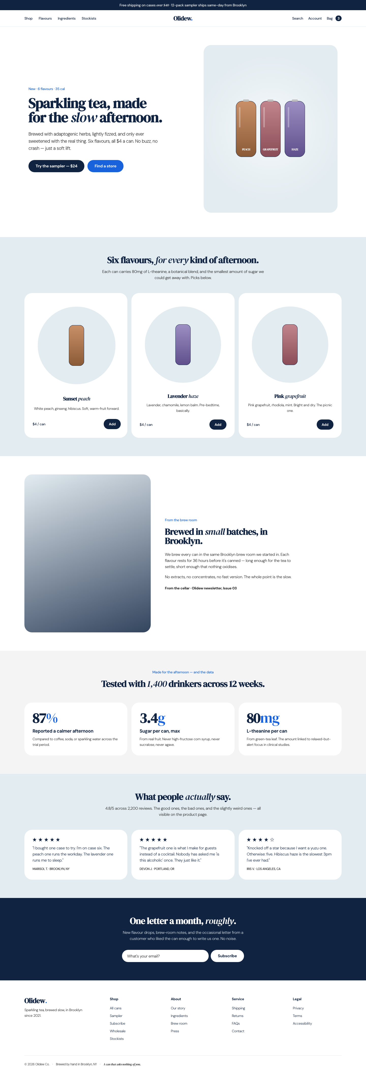 Lifestyle F&B (Chamberlain Coffee) — AI-built sample