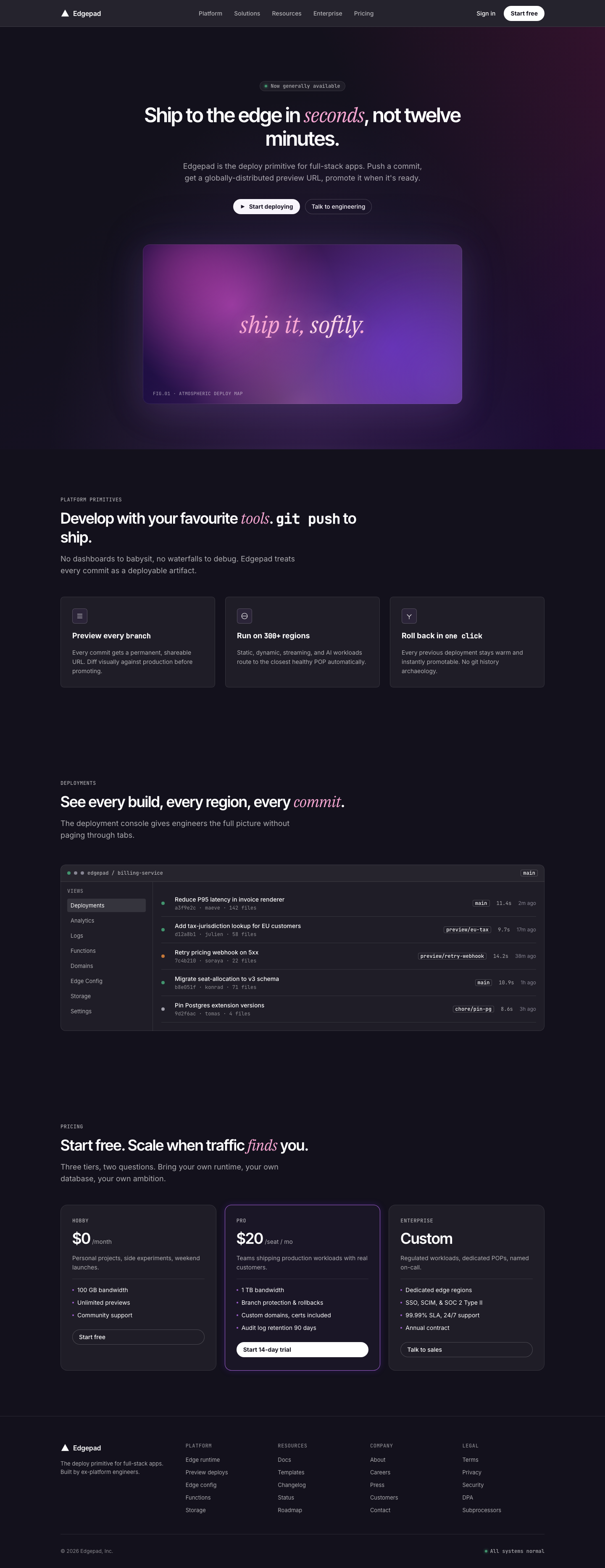 Purple Devtools (Railway) — AI-built sample