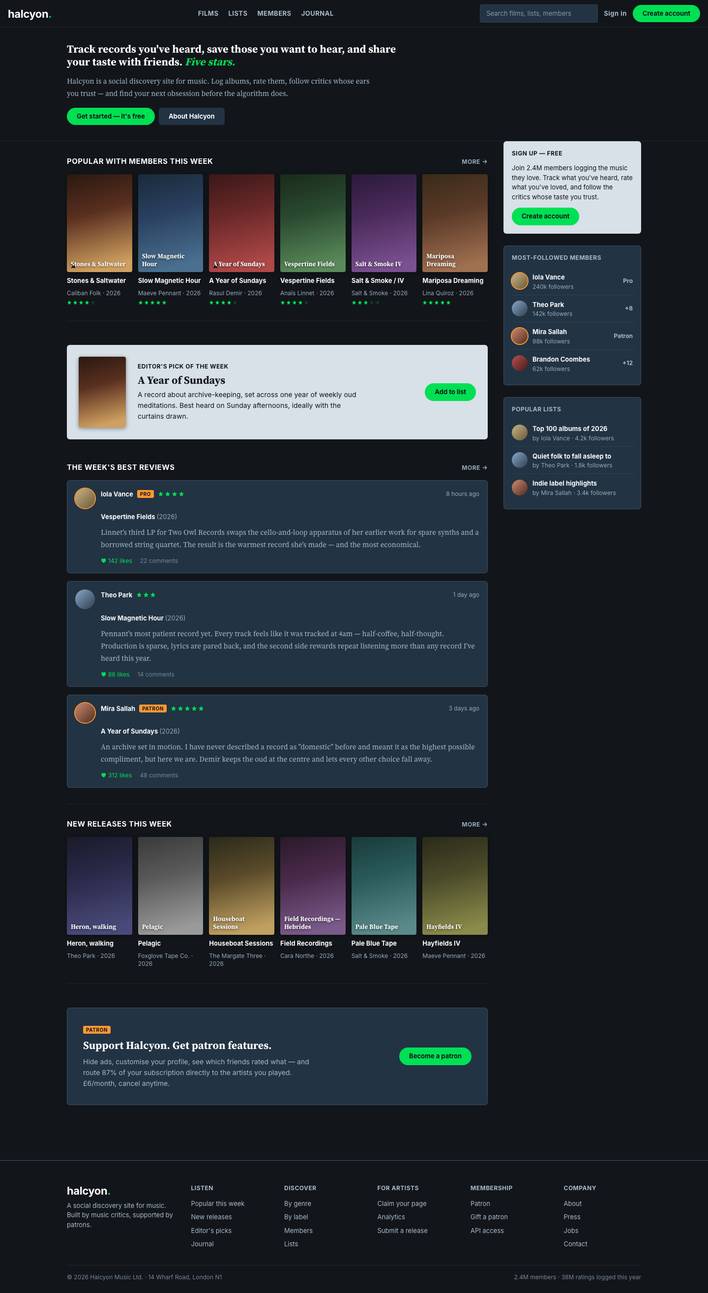 Social Film (Letterboxd) — AI-built sample