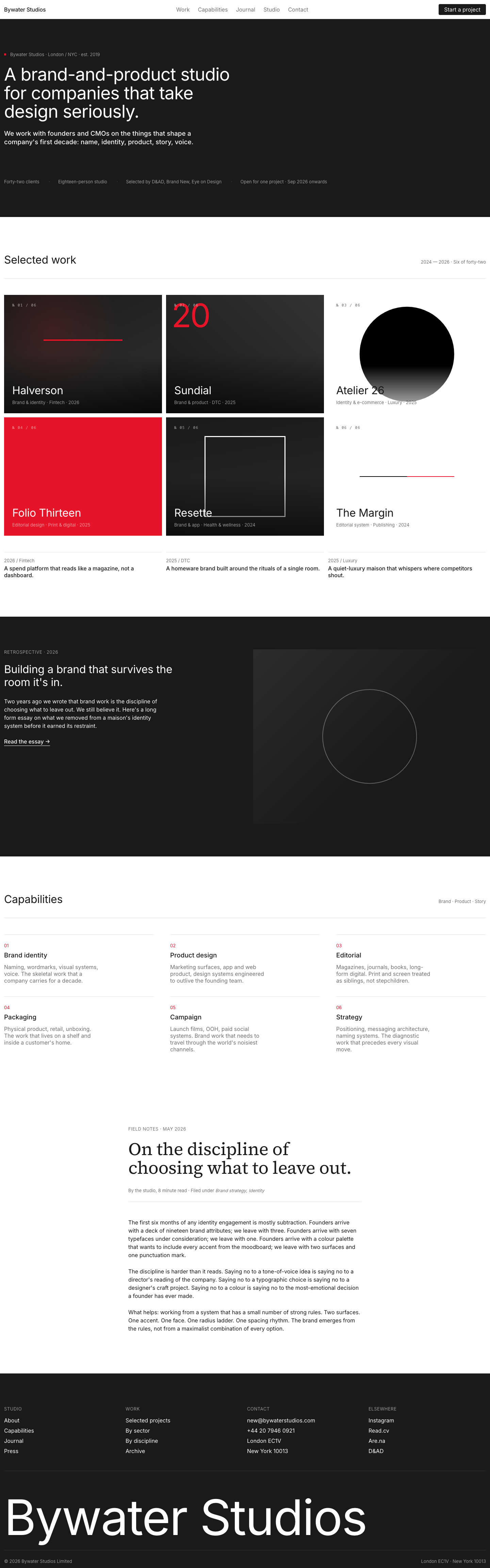 Studio Serif (Pentagram) — AI-built sample