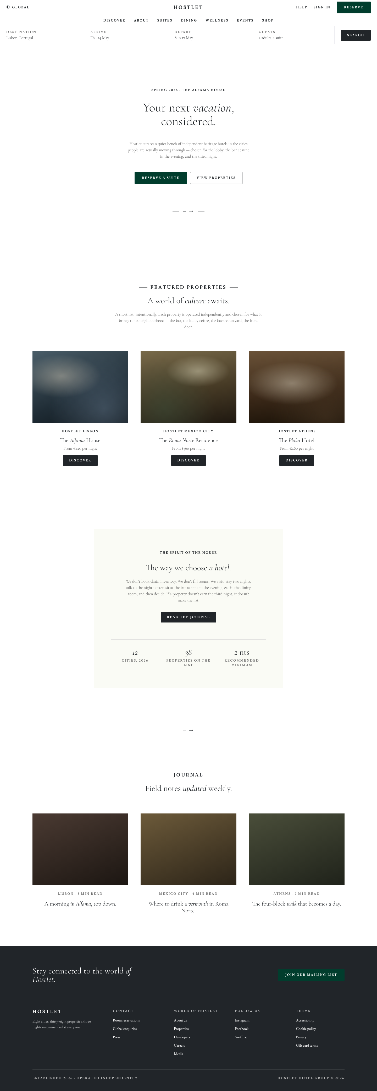 Urban Hotel (Rosewood) — AI-built sample